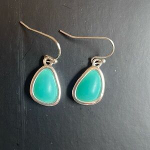Turquoise blue earrings